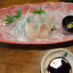 日登美山荘 - ランチの岩魚のお刺身