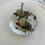 Shin Harada - 縞鯵 ディル胡瓜 サルサヴェルデ