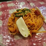 イタリアンダイニングDONA - 冷製モッツァレラチーズとトマトバジルパスタ①