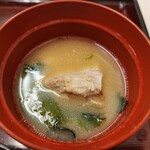 定食や - あら汁　ぶり