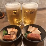 Ochanoko Saisai - 生ビール550円
      お通し