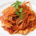 La Rosetta Morioka - スカンピのトマトクリームパスタ