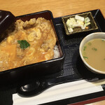 Kashiwayagenjirou - 数量限定博多地鶏の親子重と鶏白湯スープ