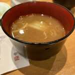 鮨政 - おかわりした味噌汁