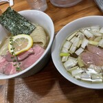 ユナイテッド ヌードル アメノオト - 昆布水つけ麺（塩） 950円