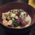 ぬる燗 - お通しもちゃんと旨し