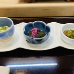 Sushi Doko So Hasegawa - お通し3品