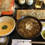 いし塚 - 鴨汁そば1830円＋大盛り260円＋蕎麦用とろろ900円