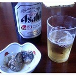 ぎょうざの味味 - 瓶ビール＆突き出し