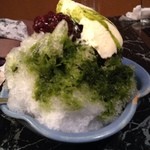 らい亭 - 今日のメーン！
      抹茶あずきクリーム
      