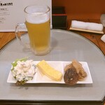 カラコギ食堂 - ビールとちょこっとセット