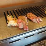 焼肉セブン - 豚タンと塩ホルモン