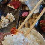 焼肉セブン - 御飯とチャンジャ②