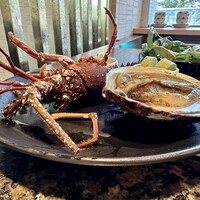 鉄板焼 銀明翠 - 伊勢海老　あわび