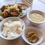 上尾四川飯店 - 葱汁鶏塊