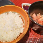 大戸屋 - 掛ける前のご飯とおかか