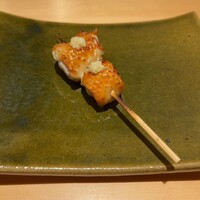 鳥匠いし井ひな - 胸肉　山わさび載せ