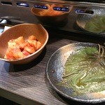 京極堂 - キムチと大葉