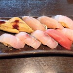 寿司居酒屋 まるがまる - 穴子　鰆　おながだい　黒ムツ　中トロ