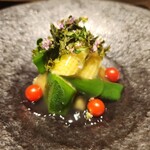 鮨 無垢/鮨 白銀 - 夏野菜のお浸し
