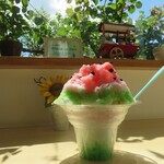 パティスリー プランソレイユ - 料理写真:天然水かき氷すいか