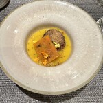 sardexka - バターナッツ にんじん モルシージャ（血のソーセージ）とじゃがいもを焼いたもの