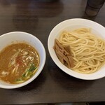 らーめんONE - 海老つけ麺 中盛 300g 900円♪ 久々ですが、変わらない美味しさです♪