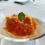 ベッラ・ヴィスタ - オレンジとグレープフルーツのゼリー　紅茶のグラニータ添え