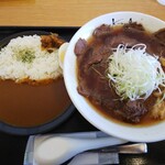 koi koi 食堂 - 馬肉ねぎチャーシューメン870円＋ミニカレー350円