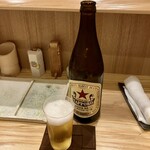 Touka - 瓶ビール赤星935円