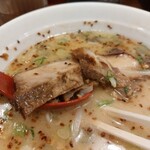 山神山人 - 厚切りの炙りチャーシューはおいしい