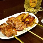 のみ処 匠 - かしら、はらみ、しろ。シロは厚手で焼いてもトロリとした脂感が立ちますね。