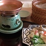 札幌 なだ万雅殿 - えび味噌スープ鍋