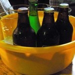 米山 - ご主人から風呂桶でドリンクが届きます