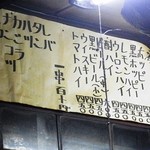 米山 - メニュー