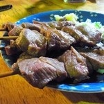 米山 - ハラミ串（半焼き）めっちゃ旨い♪