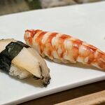 Tsukiji Sushi Sei - あわび・海老