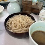 Teuchi Soba Ishishouan - 三色蕎麦の一枚目は落花生のタレ風味が美味