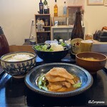 Teishoku To Horoyoi Shouga Yakiya - 赤星 瓶ビールと名物 定番のしょうが焼き定食(R)