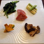 鉄板焼 ステーキ ぼんて - 旬の焼野菜