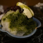 らい亭 - 本日のメーン。抹茶あずきクリーム