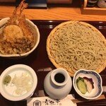 蕎麦酒場 玄杜亭 - 天丼とそばのセット ￥1,650