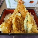 石川ゴルフ倶楽部 レストラン - 海老天丼とちょこっと蕎麦 1890円