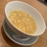 四川飯店 Saion - 中華風コーンスープ。中華ランチでこんな美味しいスープを出すのはここだけかも。