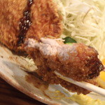 とん吉 - ヒレカツ　持ち上げ