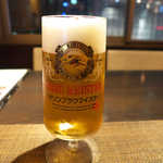 Gyuutan Sumiyaki Rikyuu - 生ビールは、キリン・ブラウマイスター。「締まりがあって飲み飽きない」ビールだ