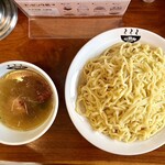 自家製麺 公園前 - 塩つけ麺(麺大盛)