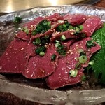 焼肉 スタミナ苑 - ハツ刺し