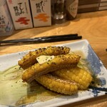 貝と魚と炉ばたのバンビ - とうもろこしの唐揚げ