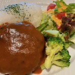 カフェ バグース - 料理写真:ハンバーグプレート